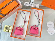 Fortok Hermès Kelly Twilly Bag Charm Pink - 1