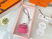 Fortok Hermès Kelly Twilly Bag Charm Pink - 5