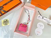 Fortok Hermès Kelly Twilly Bag Charm Pink - 4