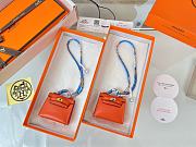 Fortok Hermès Kelly Twilly Bag Charm Orange - 1