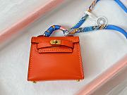 Fortok Hermès Kelly Twilly Bag Charm Orange - 3