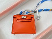 Fortok Hermès Kelly Twilly Bag Charm Orange - 4