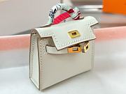 Fortok Hermès Kelly Twilly Bag Charm White - 6