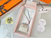 Fortok Hermès Kelly Twilly Bag Charm White - 2