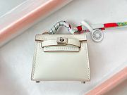 Fortok Hermès Kelly Twilly Bag Charm White - 5