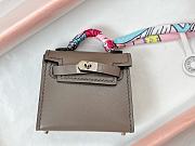 Fortok Hermès Kelly Twilly Bag Charm Black Taupe - 6