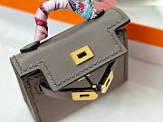Fortok Hermès Kelly Twilly Bag Charm Black Taupe - 5