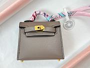 Fortok Hermès Kelly Twilly Bag Charm Black Taupe - 3
