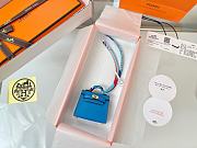 Fortok Hermès Kelly Twilly Bag Charm Blue - 2