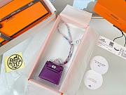 Fortok Hermès Kelly Twilly Bag Charm Purple - 6