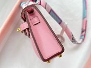 Fortok Hermès Kelly Twilly Bag Charm Light Pink Gold Hardware - 5