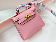 Fortok Hermès Kelly Twilly Bag Charm Light Pink Gold Hardware - 2