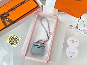 Fortok Hermès Kelly Twilly Bag Charm Light Blue - 1