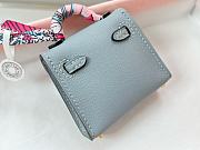 Fortok Hermès Kelly Twilly Bag Charm Light Blue - 4