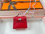 Fortok Hermès Kelly Twilly Bag Charm Red - 3