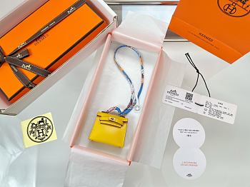 Fortok Hermès Kelly Twilly Bag Charm Yellow