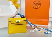 Fortok Hermès Kelly Twilly Bag Charm Yellow - 6