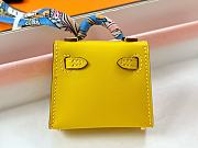 Fortok Hermès Kelly Twilly Bag Charm Yellow - 3