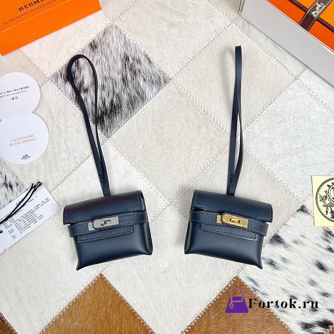 Fortok Hermès Kellyfestival Bag Charms Navy Blue - 1