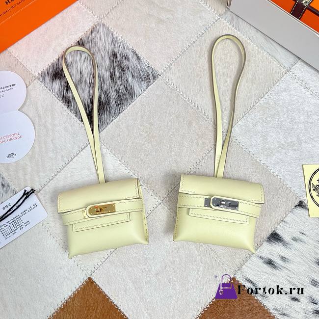 Fortok Hermès Kellyfestival Bag Charms Baby Yellow - 1