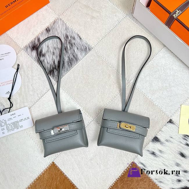 Fortok Hermès Kellyfestival Bag Charms Dark Grey - 1