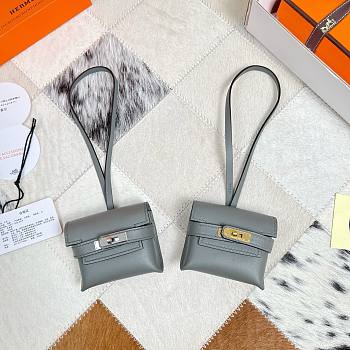 Fortok Hermès Kellyfestival Bag Charms Dark Grey