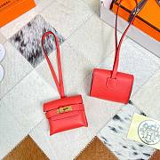 Fortok Hermès Kellyfestival Bag Charms Coral Red - 6