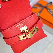 Fortok Hermès Kellyfestival Bag Charms Coral Red - 4