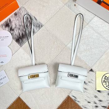 Fortok Hermès Kellyfestival Bag Charms White