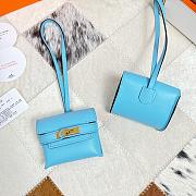Fortok Hermès Kellyfestival Bag Charms Sky Blue - 5