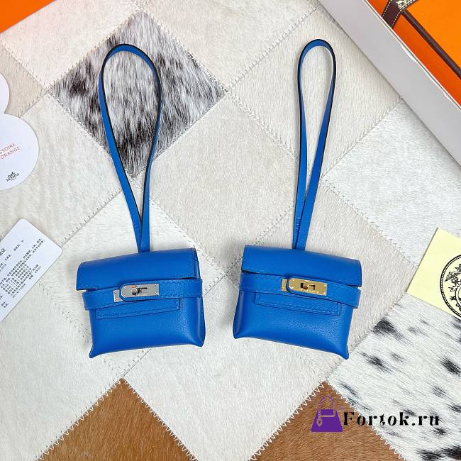 Fortok Hermès Kellyfestival Bag Charms Blue - 1