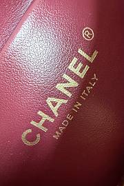 Fortok Chanel Crocodile Embossed Calfskin Top Handle Bag Black 20-15-5.5cm  - 3