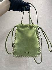 Fortok Prada Suede Smartphone Case Green 17.5x22cm - 1