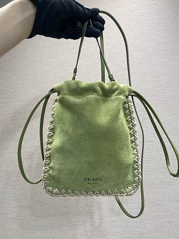 Fortok Prada Suede Smartphone Case Green 17.5x22cm
