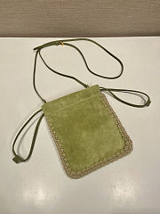 Fortok Prada Suede Smartphone Case Green 17.5x22cm - 4