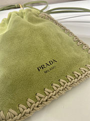 Fortok Prada Suede Smartphone Case Green 17.5x22cm - 2