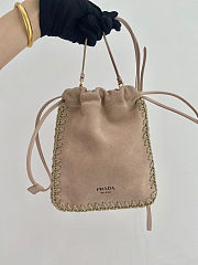 Fortok Prada Suede Smartphone Case Beige 17.5x22cm - 1
