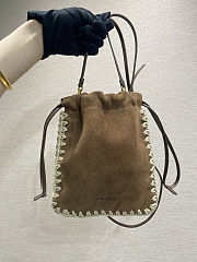 Fortok Prada Suede Smartphone Case Brown 17.5x22cm - 1