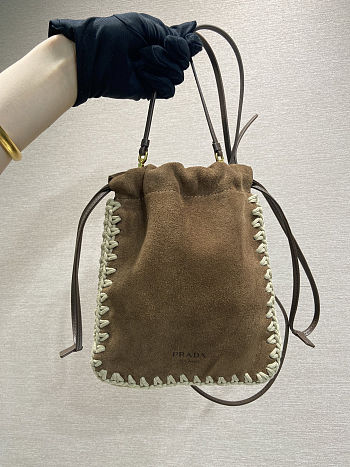 Fortok Prada Suede Smartphone Case Brown 17.5x22cm