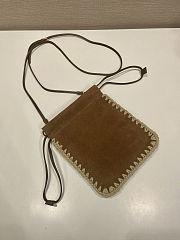 Fortok Prada Suede Smartphone Case Brown 17.5x22cm - 4