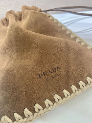 Fortok Prada Suede Smartphone Case Brown 17.5x22cm - 2