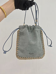 Fortok Prada Suede Smartphone Case Grey 17.5x22cm - 1