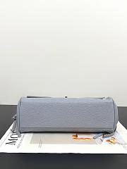 Fortok Chanel Grained Calfskin Stitched Urban Essentials Small Shopping Bag Grey 30.5×11.5×15cm - 5