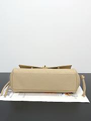 Fortok Chanel Grained Calfskin Stitched Urban Essentials Shopping Bag Beige 30.5×11.5×15cm - 4