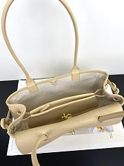 Fortok Chanel Grained Calfskin Stitched Urban Essentials Shopping Bag Beige 30.5×11.5×15cm - 2