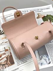 Fortok Chanel Preppy Coco Bowling Bag Salmon Pink 20×10×11cm  - 2