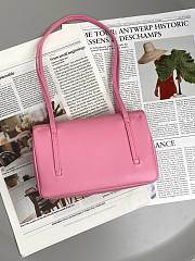 Fortok Chanel Preppy Coco Bowling Small Bag Pink 14×22x7cm - 2