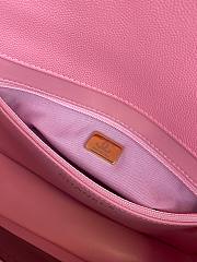 Fortok Chanel Preppy Coco Bowling Small Bag Pink 14×22x7cm - 4