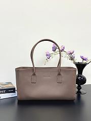 Fortok Chanel Small Cerf Shopping Bag Black Calfskin Brown 34×13×20cm - 6