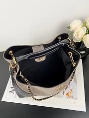 Fortok Chanel Suede Calfskin Small Coco Base Shopping Bag 33×12×24cm - 5
